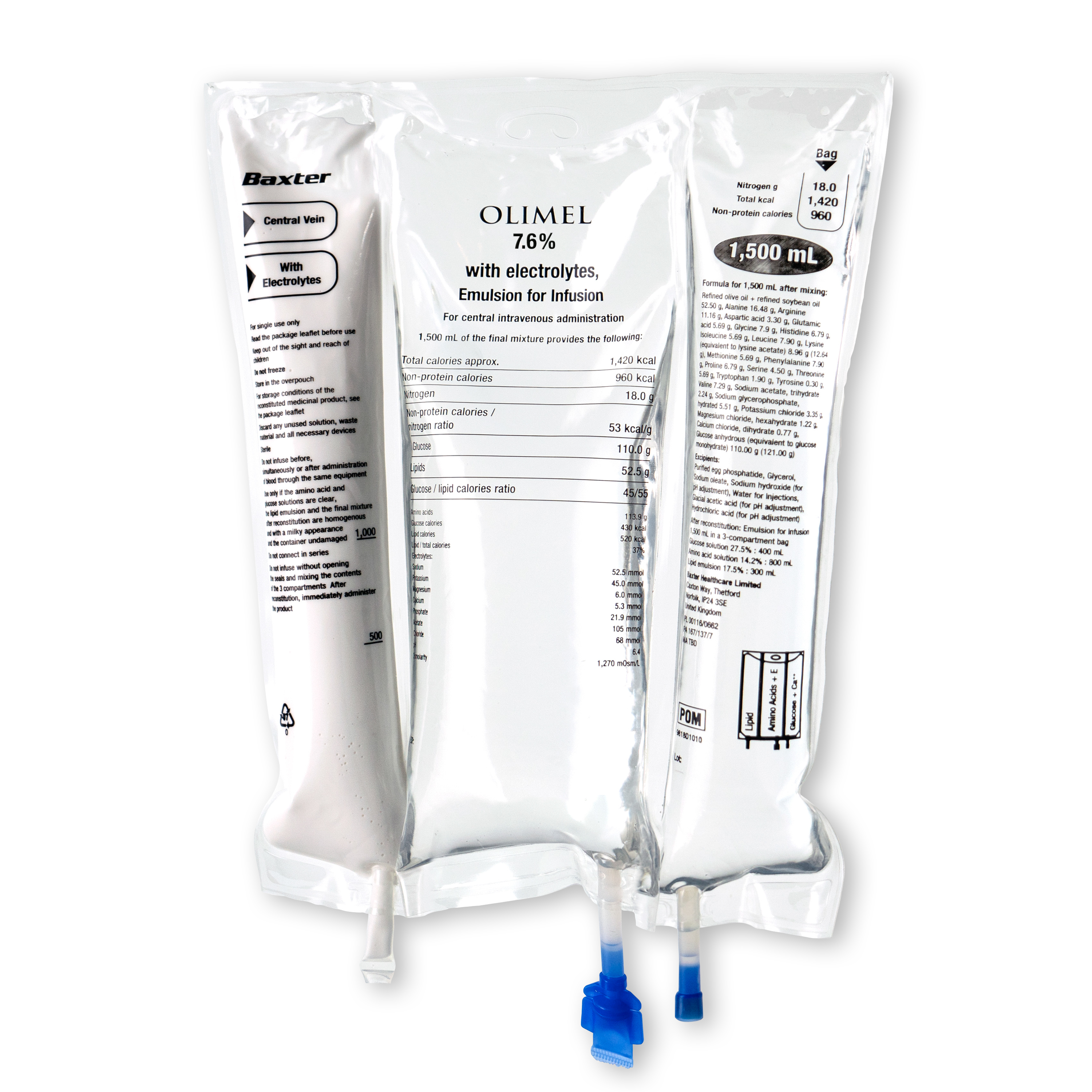 OLIMEL 7.6% Image of OLIMEL 7.6% Parenteral Nutrition